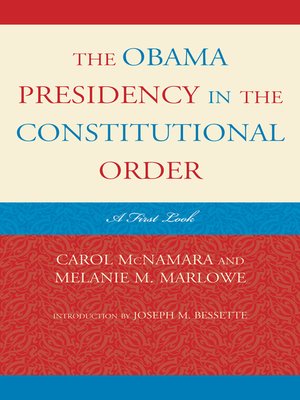 cover image of The Obama Presidency in the Constitutional Order